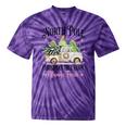 Holiday Scene Nostalgia North Pole Tree Farm Merry Christmas Tie-Dye T-Shirts Purple Tie-Dye