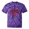 Hotrod Rebel Automotive Nostalgia Old Car Distressed Premium Tri-Blend Tie-Dye T-Shirts Purple Tie-Dye
