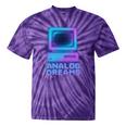 Lofi Reverie Analog Dreams Pixel 90s Desktop VHS Nostalgia Tie-Dye T-Shirts Purple Tie-Dye