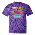 Made In 1990 Limited Edition 90s Nostalgia 34th Birthday Tie-Dye T-Shirts Purple Tie-Dye