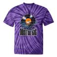 Music Old School Nostalgia Record Tie-Dye T-Shirts Purple Tie-Dye