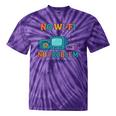 No Wi-Fi No Problem – Retro Dial Up Tech Nostalgia Premium Tri-Blend Tie-Dye T-Shirts Purple Tie-Dye