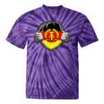 Nostalgia Chest Flag GDR Tie-Dye T-Shirts Purple Tie-Dye