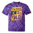 Im This Old Retro 80s 90s VHS Cassette Floppy Disk Nostalgia Tie-Dye T-Shirts Purple Tie-Dye