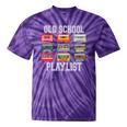 Old School Playlist Nostalgia Vibes Cassette Tie-Dye T-Shirts Purple Tie-Dye