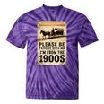 Be Patient With Me I'm From The 1900s Birthday Retirement Tie-Dye T-Shirts Purple Tie-Dye