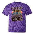 Please Be Patient I'm From The 1900s Retro Computer Premium Tie-Dye T-Shirts Purple Tie-Dye