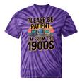Please Be Patient I'm From The 1900s Retro Computer Raglan Baseball Tee Tie-Dye T-Shirts Purple Tie-Dye
