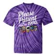 Please Be Patient I'm From The 1900s Vintage Tech Graphic Raglan Baseball Tee Tie-Dye T-Shirts Purple Tie-Dye