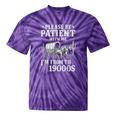 Please Be Patient I'm From The 1900s Western Wagon Tie-Dye T-Shirts Purple Tie-Dye