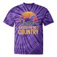 Raised On 90’s Country Horse Retro Nostalgia Western Music Tie-Dye T-Shirts Purple Tie-Dye