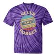 Retro Cassette Never Forget Nostalgia Vintage Tie-Dye T-Shirts Purple Tie-Dye