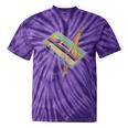 Retro Cassette And Pencil 80s 90s Nostalgia Music Lover Tie-Dye T-Shirts Purple Tie-Dye