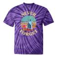 Retro Cassette Player Never Forget Nostalgia Vintage Tie-Dye T-Shirts Purple Tie-Dye
