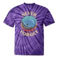 Retro CD Player Never Forget Nostalgia Vintage Tie-Dye T-Shirts Purple Tie-Dye