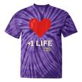 Retro Gamer 1 Life Pixel Heart – 8-Bit Gaming Nostalgia Tie-Dye T-Shirts Purple Tie-Dye