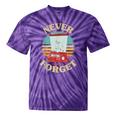 Retro Gaming Never Forget Nostalgia Vintage Tie-Dye T-Shirts Purple Tie-Dye