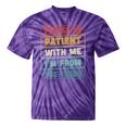 Retro Humor Please Be Patient With Me I'm From The 1900s Premium Tie-Dye T-Shirts Purple Tie-Dye