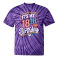 Retro It's My 18th Birthday Boho Nostalgia Women Kids Tie-Dye T-Shirts Purple Tie-Dye