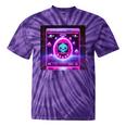 Retro Nostalgia Vaporwave- Error 404 Tie-Dye T-Shirts Purple Tie-Dye