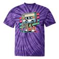 Retro Old Cassette Tape Cartoon With Walker Nostalgia Tie-Dye T-Shirts Purple Tie-Dye