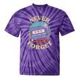 Retro Pager Never Forget Nostalgia Vintage Tie-Dye T-Shirts Purple Tie-Dye