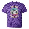 Retro Radio Never Forget Nostalgia Vintage Tie-Dye T-Shirts Purple Tie-Dye