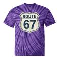 Retro Route 67 Highway Sign Vintage Road Nostalgia Tie-Dye T-Shirts Purple Tie-Dye Retro Route 67 Highway Sign Vintage Road Nostalgia Tie-Dye T-Shirts Purple Tie-Dye