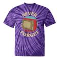 Retro TV Never Forget Nostalgia Vintage Tie-Dye T-Shirts Purple Tie-Dye