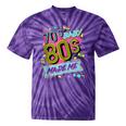 Retro Vintage 70's Baby 80's Made Me Nostalgia Classic Tie-Dye T-Shirts Purple Tie-Dye