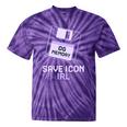 Save Icon IRL Retro Tech Humor Floppy Disk 90s Nostalgia Tie-Dye T-Shirts Purple Tie-Dye