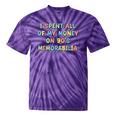 I Spent All My Money On 90's Memorabilia Nostalgia & Retro Tie-Dye T-Shirts Purple Tie-Dye