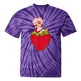 Strawberry Shortcake Sitting On Strawberry Retro Nostalgia Tie-Dye T-Shirts Purple Tie-Dye