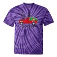 Tis The Season Holiday Nostalgia Red Truck Tie-Dye T-Shirts Purple Tie-Dye