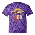 Vintage 1969 Retro Era Badge For Nostalgia Fans Tie-Dye T-Shirts Purple Tie-Dye
