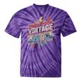 Vintage 1980 Retro Badge Decade Nostalgia Graphic Emblem Tie-Dye T-Shirts Purple Tie-Dye