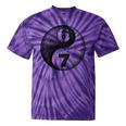 Vintage 6 7 Sketch Yin Yang Namaste Six Seven Nostalgia Tie-Dye T-Shirts Purple Tie-Dye