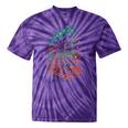 Vintage Locomotive Nostalgia Railroad Stars Tie-Dye T-Shirts Purple Tie-Dye