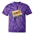Vintage Pencil Rewind Cassette Tape Nostalgia Party 80s 90s Premium Tie-Dye T-Shirts Purple Tie-Dye