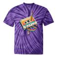 Vintage Pencil Rewind Cassette Tape Nostalgia Party 80s 90s Tie-Dye T-Shirts Purple Tie-Dye