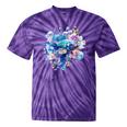 Women's Frutiger Aero Y2K Fish Tie-Dye T-Shirts Purple Tie-Dye