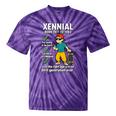 Xennial Born 1977 To 1983 Nostalgia Tie-Dye T-Shirts Purple Tie-Dye