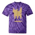 Yk2 Cat With Tomboy Tail 90s Nostalgia Downtown Indie Tie-Dye T-Shirts Purple Tie-Dye
