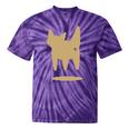 Yk2 Cat With Tomboy Tail 90s Nostalgia Downtown Indie Tie-Dye T-Shirts Purple Tie-Dye