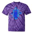 Yk2 Grunge Earthy Blue Cat With Stars Tomboy 90s Nostalgia Premium Tri-Blend Tie-Dye T-Shirts Purple Tie-Dye