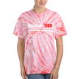 1970's Lemon Labs Quaalude 300 Label Reproduction Nostalgia Premium Tri-Blend Tie-Dye T-Shirts Coral Tie-Dye