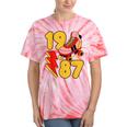 1987 Retro Roller Skate Vintage 80s Nostalgia Collector Tie-Dye T-Shirts Coral Tie-Dye