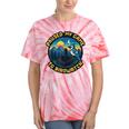 8-Bit Gamer Birder Blue Jay Arcade Nostalgia Nature Tie-Dye T-Shirts Coral Tie-Dye