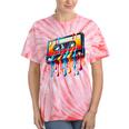 80s 90s Retro Party Costume Nostalgia Cassette Tie-Dye T-Shirts Coral Tie-Dye