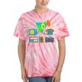 80's Vintage Cassette Tape Nostalgia Mixtape Era 1980s Retro Tie-Dye T-Shirts Coral Tie-Dye